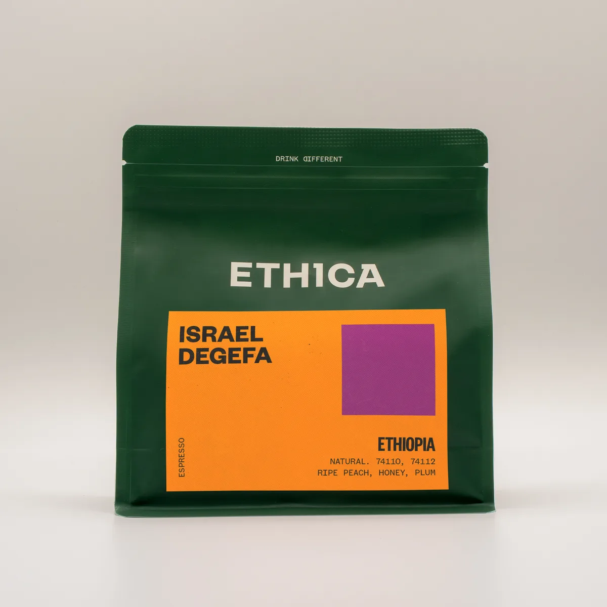 Israel Degefa Natural Espresso — as sold by Ethica Coffee Roasters